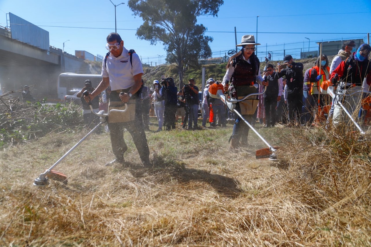 Gobierno de Cholula se suma a las Faenas Comunitarias de Alejandro Armenta