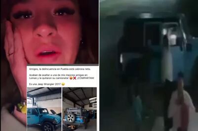Encañonan y roban una Jeep a familia en Lomas de Angelópolis