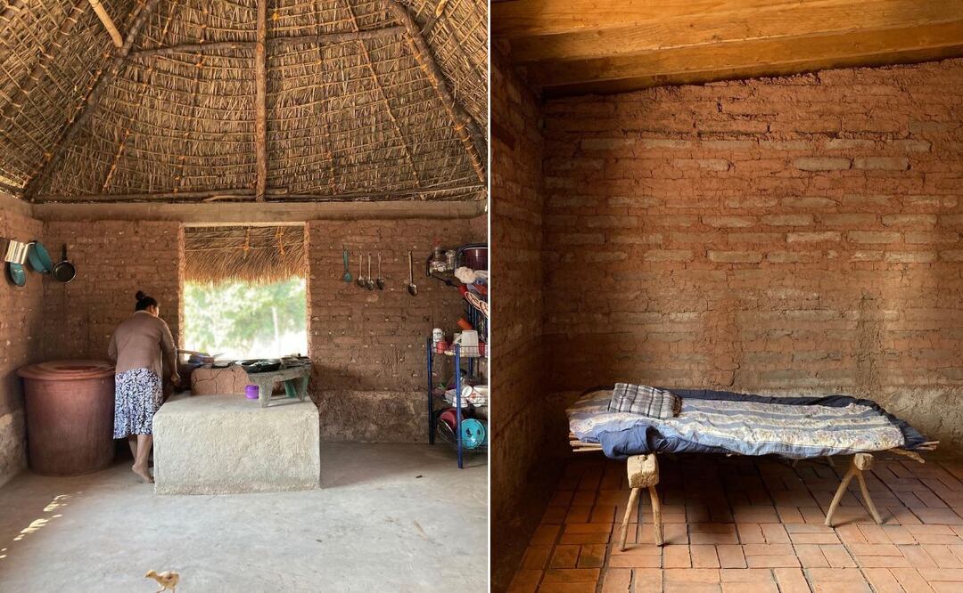 Las viviendas con techo de palma son ideales para el clima de la mixteca | Foto: Facebook Grava Taller de Arquitectura