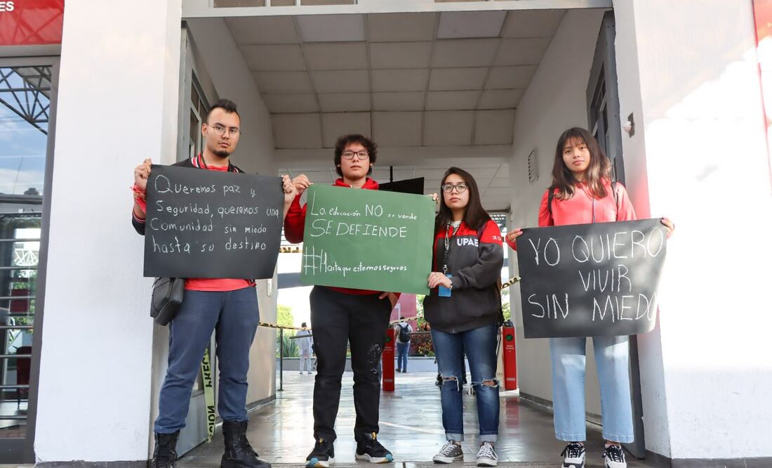El 7 de septiembre, estudiantes protestaron en la UPAEP y realizaron un paro de labores | Foto: Agencia Es Imagen para El Universal Puebla