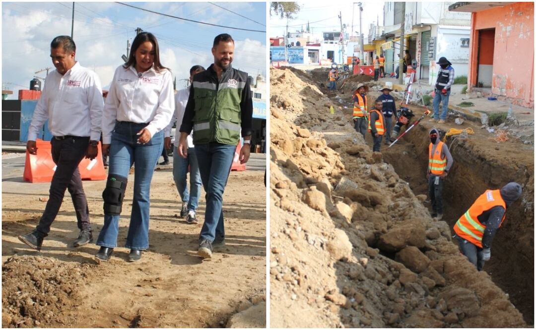 Supervisan rehabilitación de calles en  la Junta Auxiliar Ignacio Romero Vargas | Foto: Ayuntamiento de Puebla.