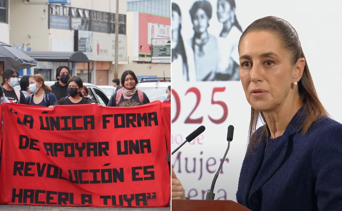 Gobierno federal interviene en conflicto con normalistas de Teteles, confirma Claudia Sheinbaum