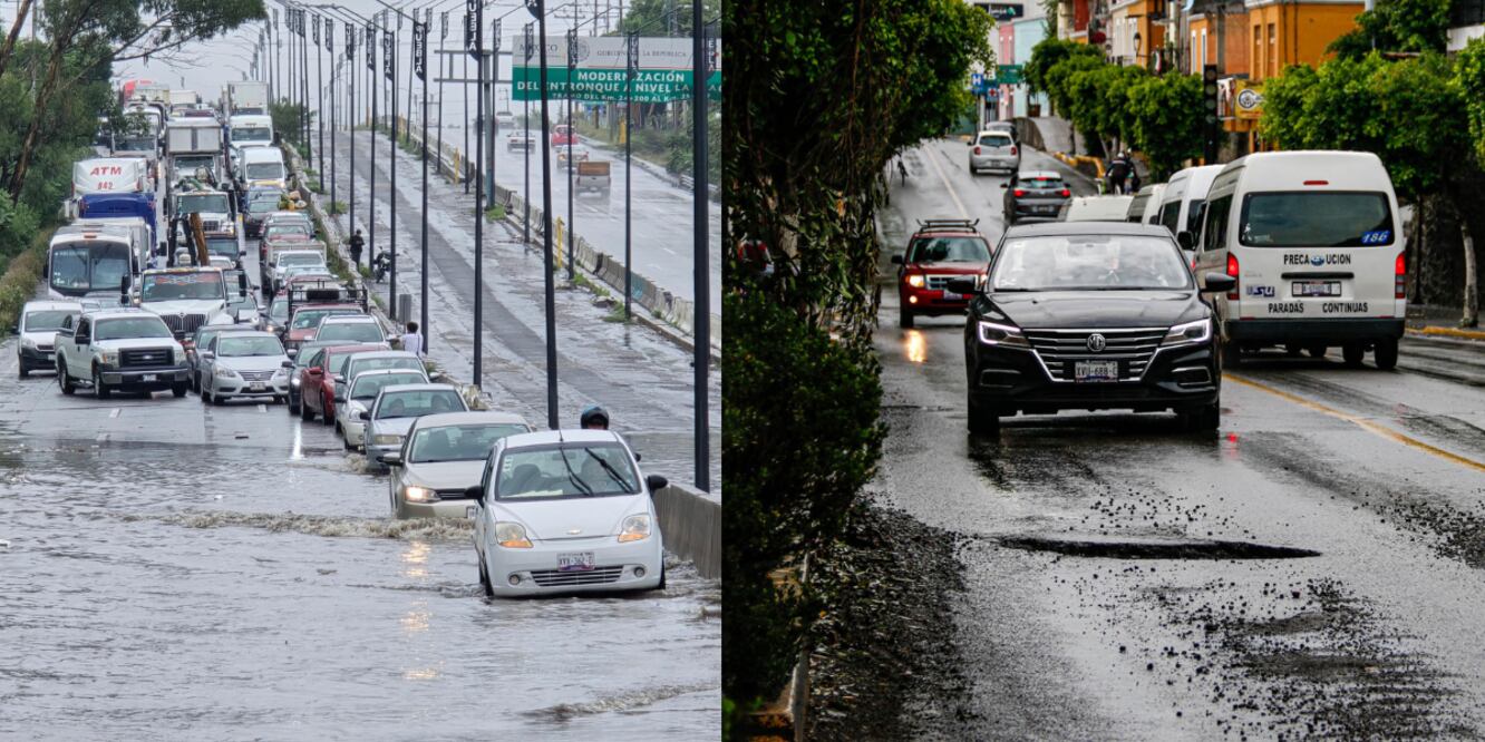 Vehículos en lluvias / Foto EsImagen