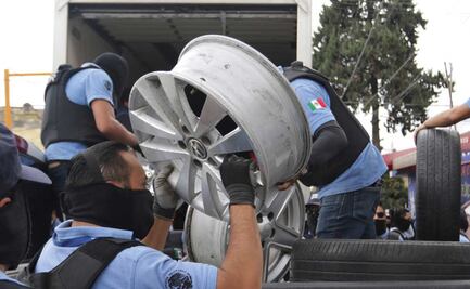Decomisan cientos de autopartes robadas en la 46 Poniente