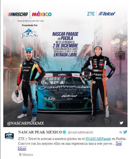 Nascar Peak vivirá su última fecha en Puebla, en el Autódromo Miguel E. Abed