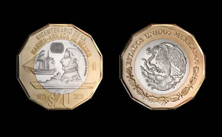 La Marina-Armada se suma a la colección. ¿Cuántas monedas de 20 pesos circulan ya en México?