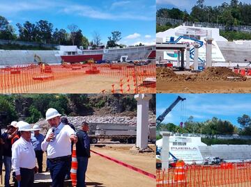 Así va la construcción de la Universidad del Deporte en Puebla
