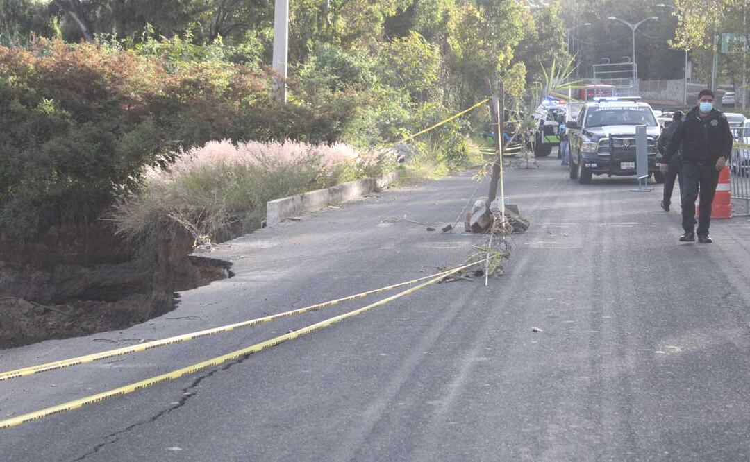 El bulevar colapsó la semana pasada | Foto: Agencia Es Imagen para El Universal Puebla