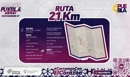 Maratón Puebla 2022. Cuáles son las calles que estarán cerradas