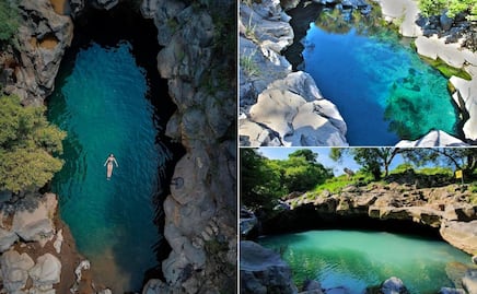 Así puedes nadar en las pozas azules donde se bañaba el emperador Moctezuma