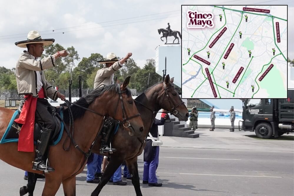 Consulta las vías alternas ante cierres de calles por el desfile conmemorativo del 5 de mayo | Foto: EsImagen / SSC Puebla