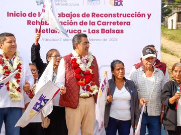 Sergio Salomón destina 112 mdp a obra carretera en la Sierra Norte