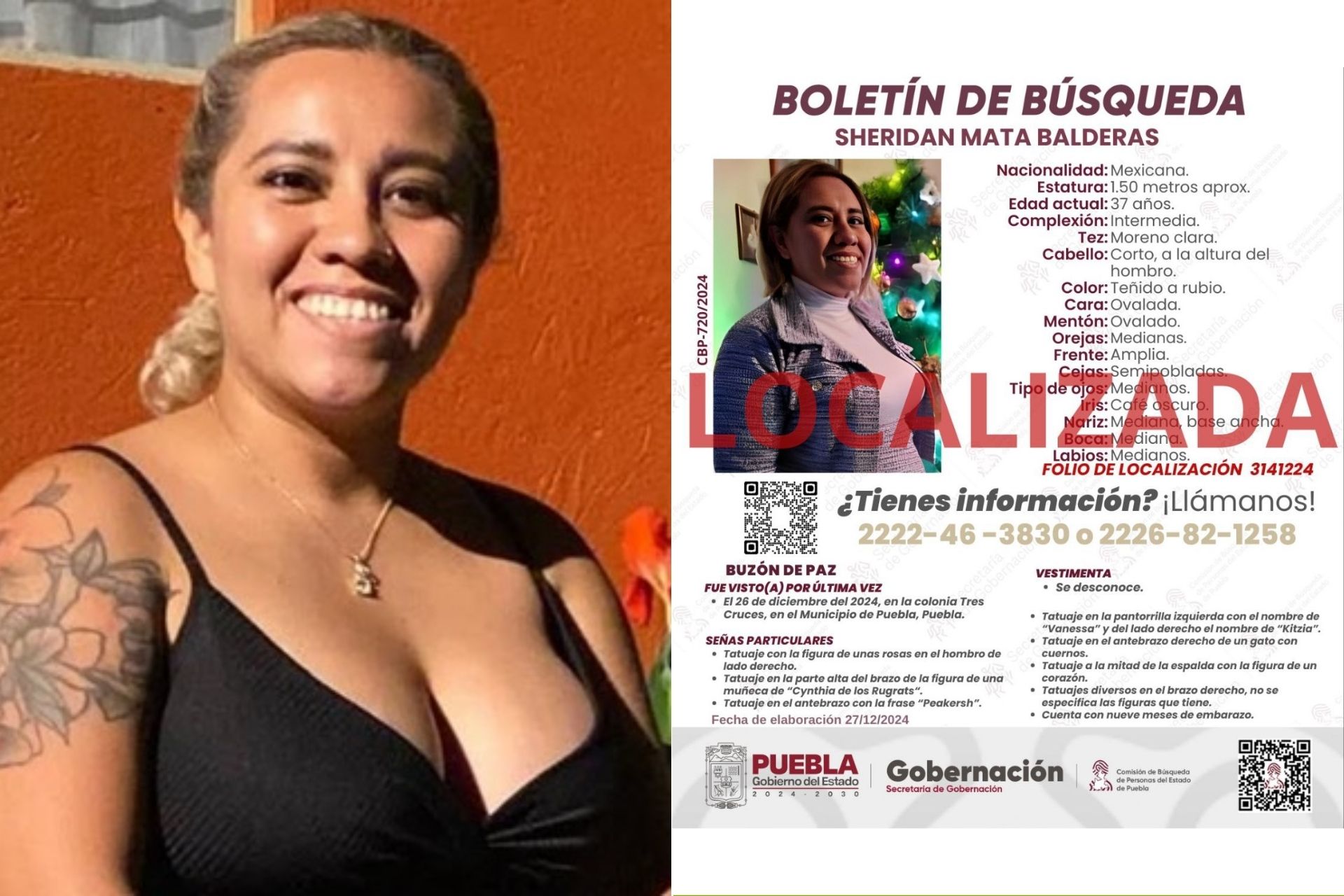 Localizan a Sheridan Mata en Ciudad de México
