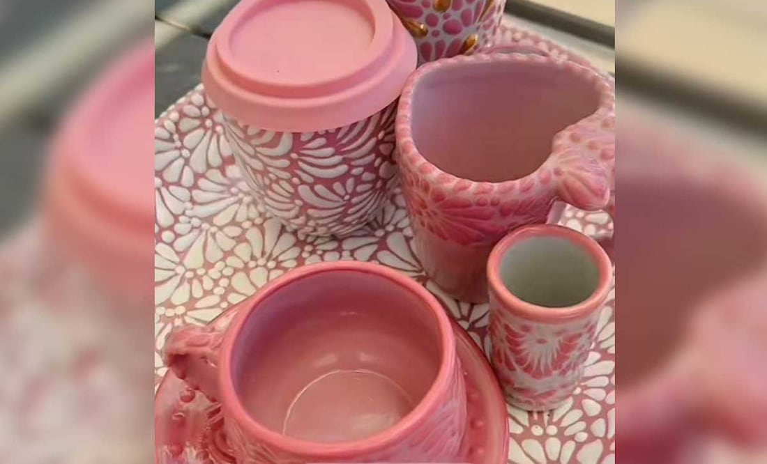 Esta es la vajilla rosa de talavera | TikTok Talavera Salazar