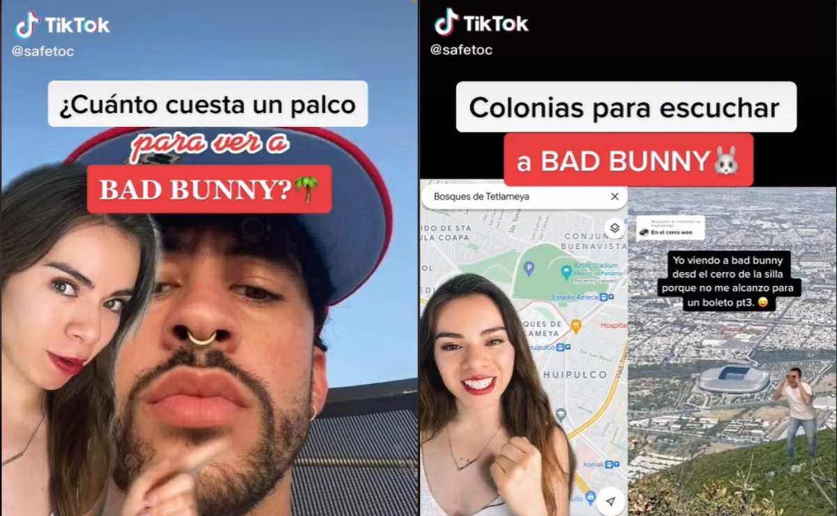 En qué colonias escuchar el concierto de Bad Bunny gratis, revela tiktoker