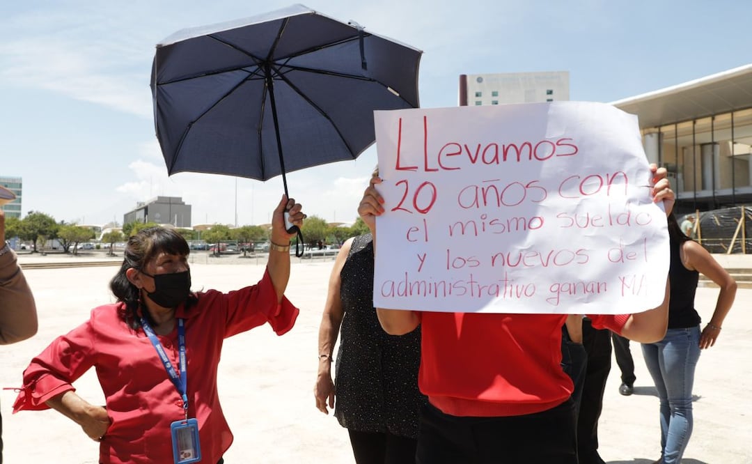 Trabajadores inconformes del Poder Judicial demandan mejoras a sus condiciones laborales. | Foto: Agencia Es Imagen para El Universal
