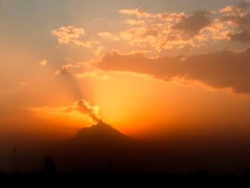 Naranja atardecer en Puebla