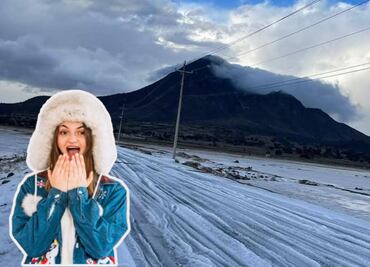 DANA cubre de nieve este municipio de Puebla