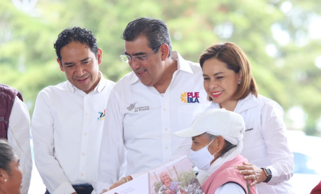 Sergio Salomón está de gira en Tepeaca | Foto Gobierno de Puebla