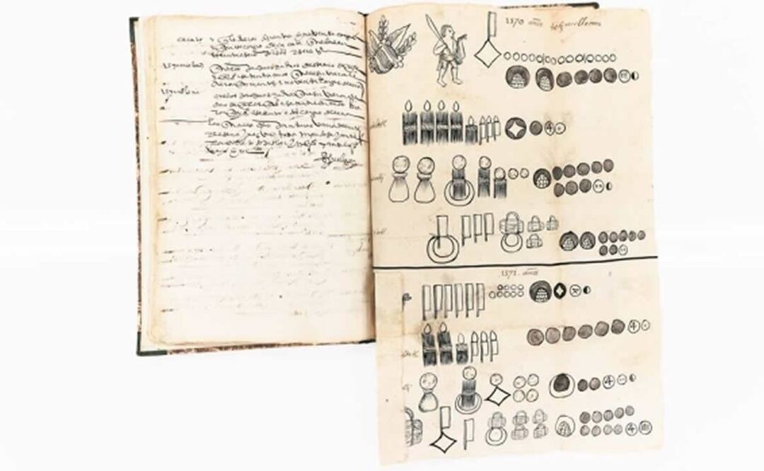 El documento histórico combina textos en español con jerogíficos nahuas y mixtecos. Foto: Library of Congress