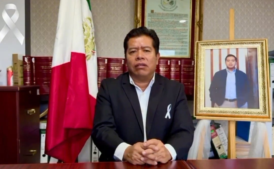 El alcalde de Tecamachalco habló sobre el homicidio de su hijo Mateo | Foto: Captura de video