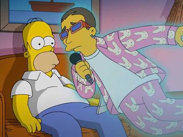 Bad Bunny y Los Simpson rompen el Internet con videoclip