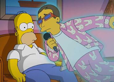 Bad Bunny y Los Simpson rompen el Internet con videoclip