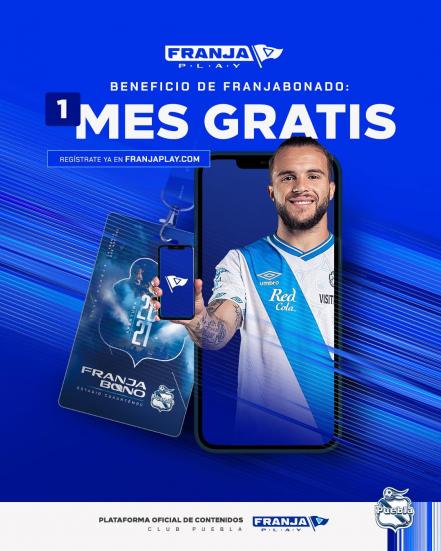 Club Puebla lanza Franja Play, una plataforma con contenidos exclusivos para fanáticos 