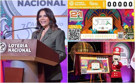 Lotería Nacional reconoce 35 años de labor de la Fundación Alfredo Harp Helú con billete conmemorativo