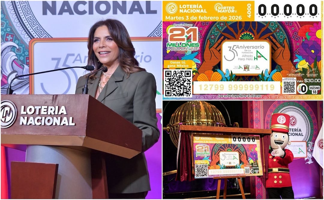 El billete de lotería que viajará por todo el país | Foto: Lotenal