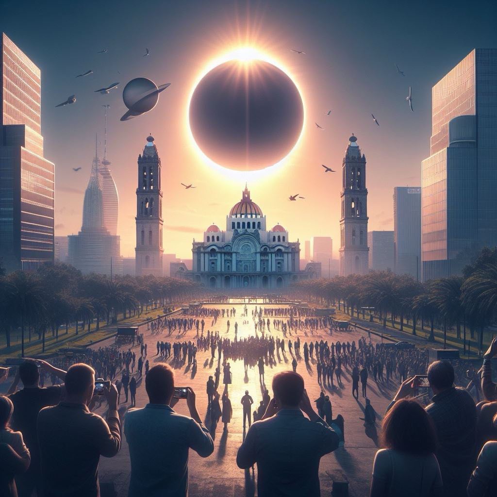 Esto dice la IA sobre el próximo eclipse total de Sol | Imagen tomada de la IA por El Universal Puebla