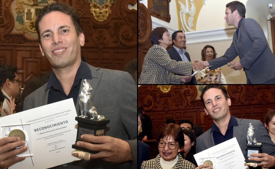 Marcos Ariel Leiva Vasconcellos, egresado de la Maestría en Ciencias de la Computación de la Buap | Foto: Buap