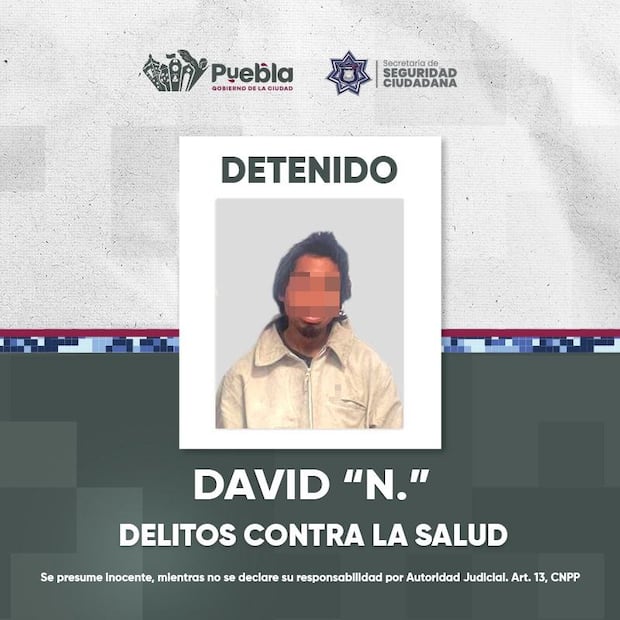David N. fue puesto a disposición del MP | Foto: Ayuntamiento de Puebla.
