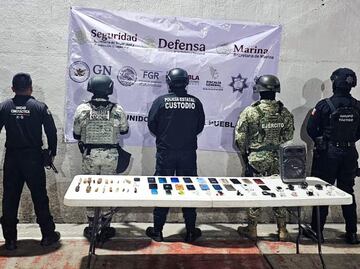 Realizan SSP, Ejército y Guardia Nacional operativo en el penal de Tecamachalco