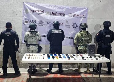 Realizan SSP, Ejército y Guardia Nacional operativo en el penal de Tecamachalco