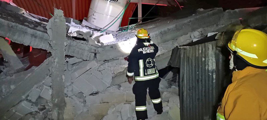 Así quedó el lugar donde ocurrió la explosión de pirotecnia en Tepeyahualco | Fotos PC Estatal y SSP Puebla