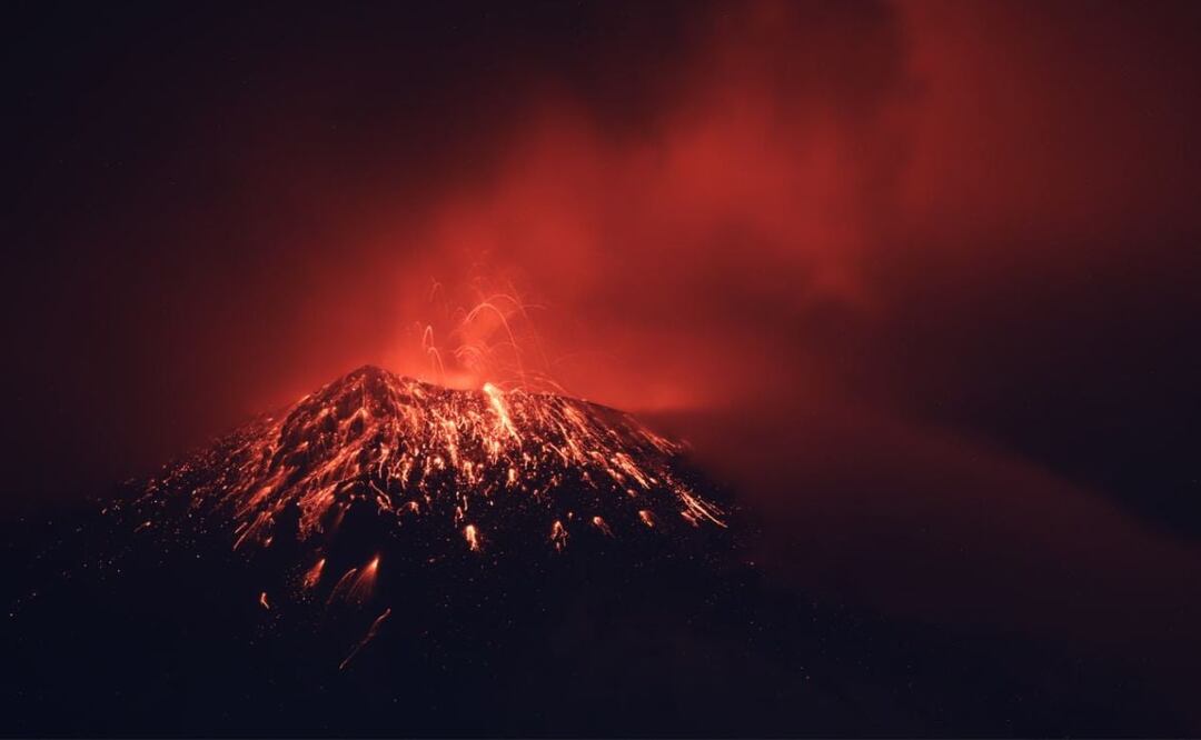 Puebla, Estado de México y Morelos tienen alta probabilidad de resultar afectados por la lava del volcán Popocatépetl | Foto: Agencia Es Imagen para El Universal Puebla