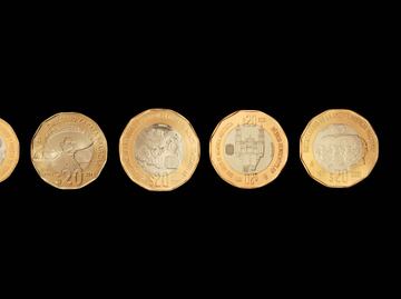 Cuáles son las 5 monedas de 20 pesos premiadas como la mejor serie del mundo