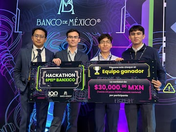 Estudiantes de Computación de la BUAP ganan en “Hackathon SPEI® Banxico”