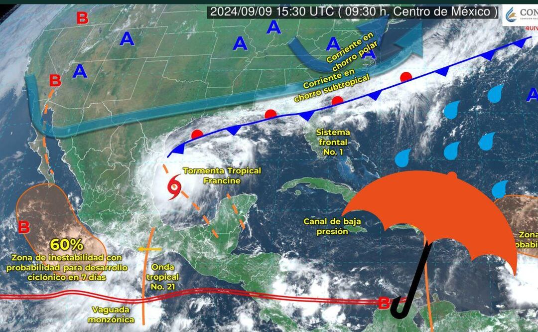 Sigue las recomendaciones de las autoridades de Protección Civil por las lluvias | Foto: Servicio Meteorológico Nacional, fuente oficial del Gobierno de México,