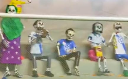 Conoce la ofrenda al Club Puebla