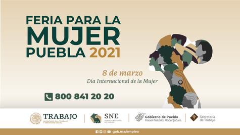 Día de la Mujer 2021: Puebla invita a Feria de Empleo por Facebook