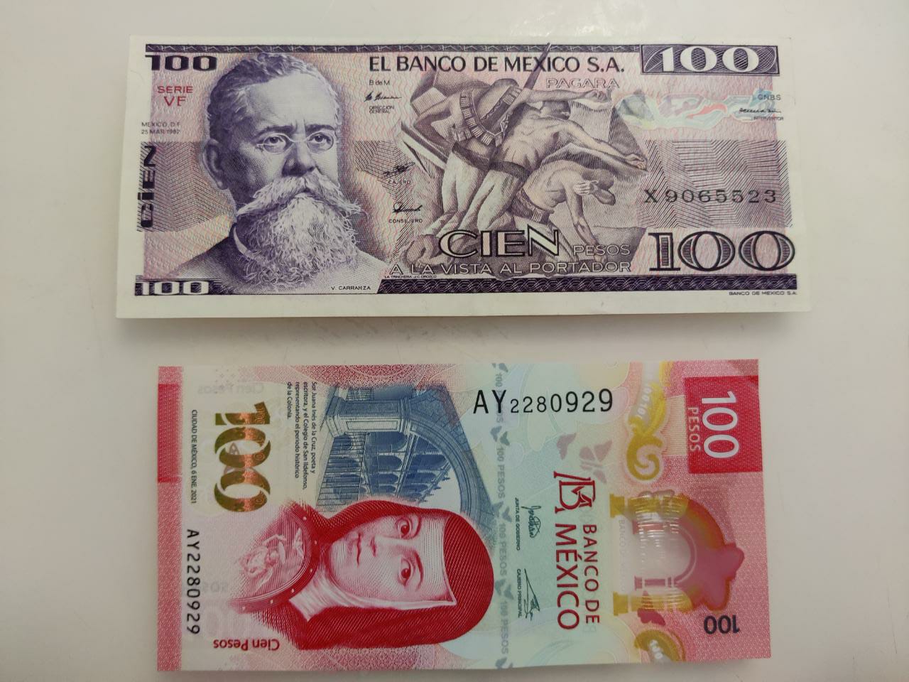 Cuánto valen hoy los 100 pesos de Carranza, de los primeros billetes fabricados por Banxico