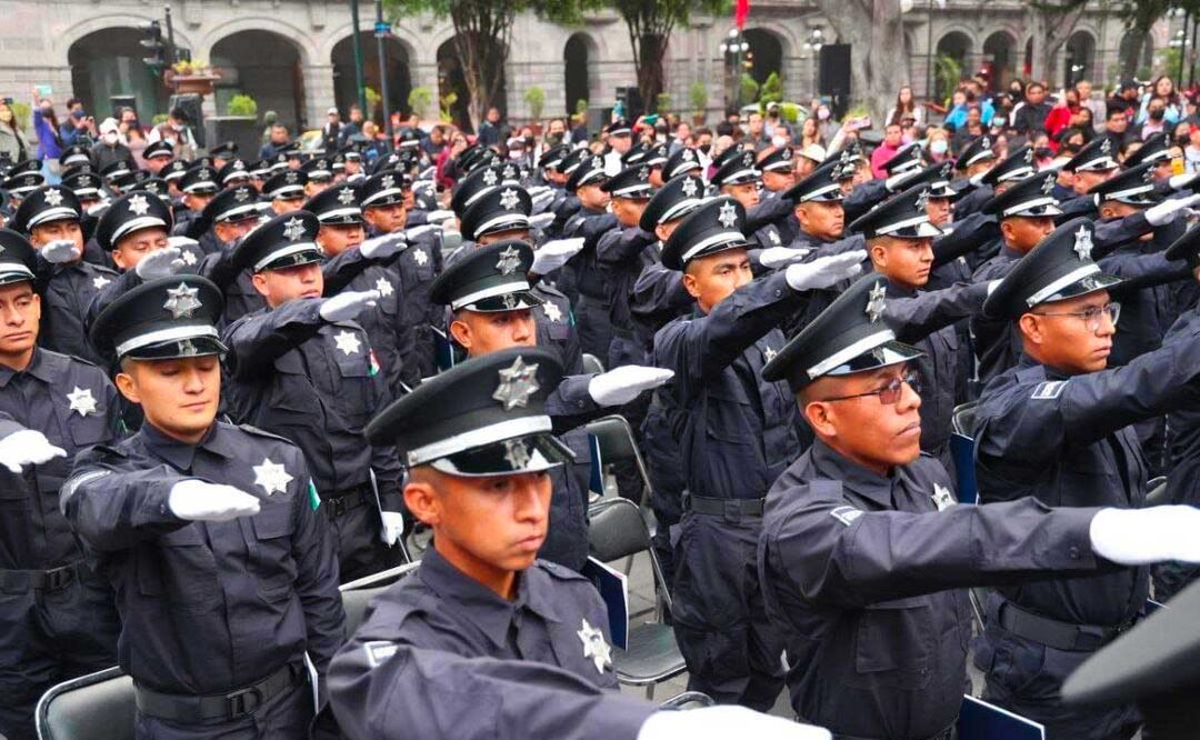 Los agentes de las corporaciones policíacas de Puebla reciben capacitación en primeros auxilio | Foto: Agencia Es Imagen para El Universal Puebla