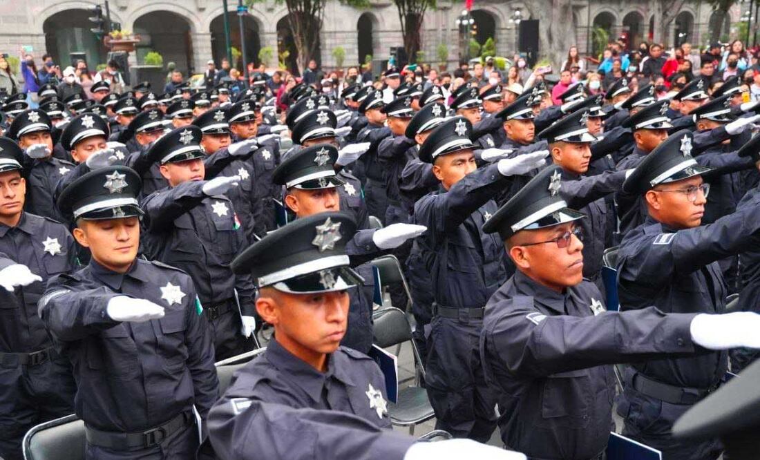 Los agentes de las corporaciones policíacas de Puebla reciben capacitación en primeros auxilio | Foto: Agencia Es Imagen para El Universal Puebla