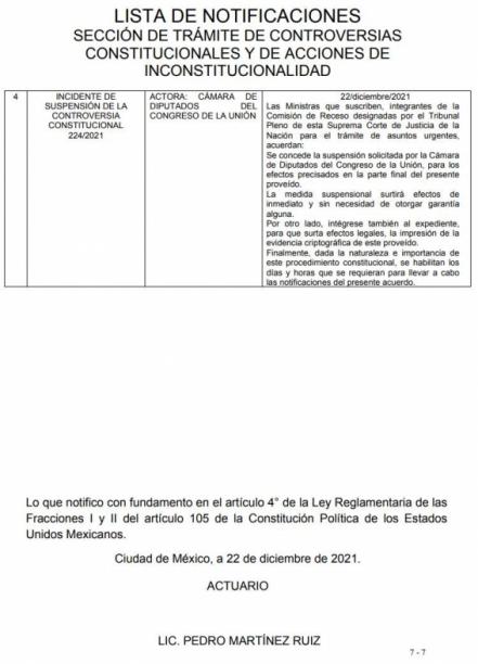 Suprema Corte ordena al INE no posponer revocación de mandato de AMLO
