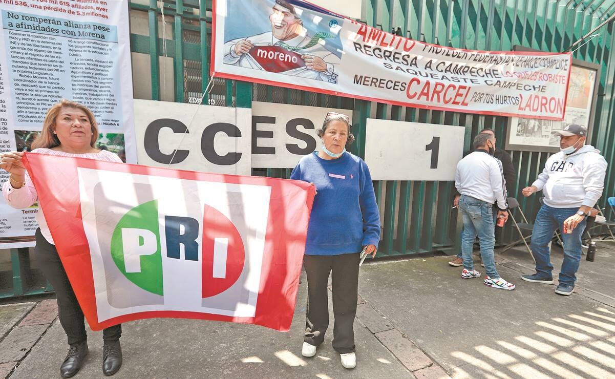 Priistas levantan bloqueo a la sede nacional