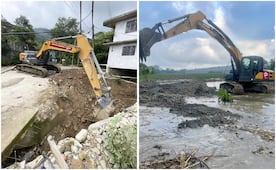 Construye Gobierno del Estado canal pluvial para prevenir inundaciones en Huauchinango