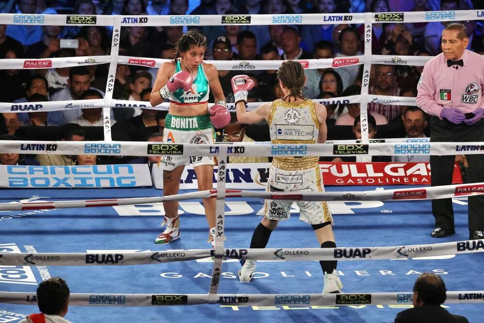 La boxeadora Gaby “La Bonita” Sánchez ofreció una extraordinaria pelea | Foto: Especial