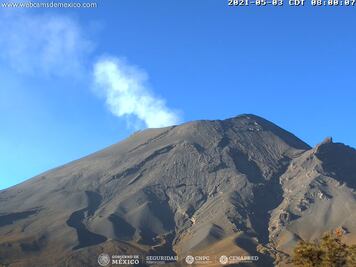 ¿Cómo amaneció el Popocatépetl? 4 de mayo 2021